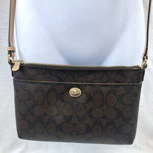 Classic Coach Peyton Swingpack Crossbody Leather Bag with Protection Bag